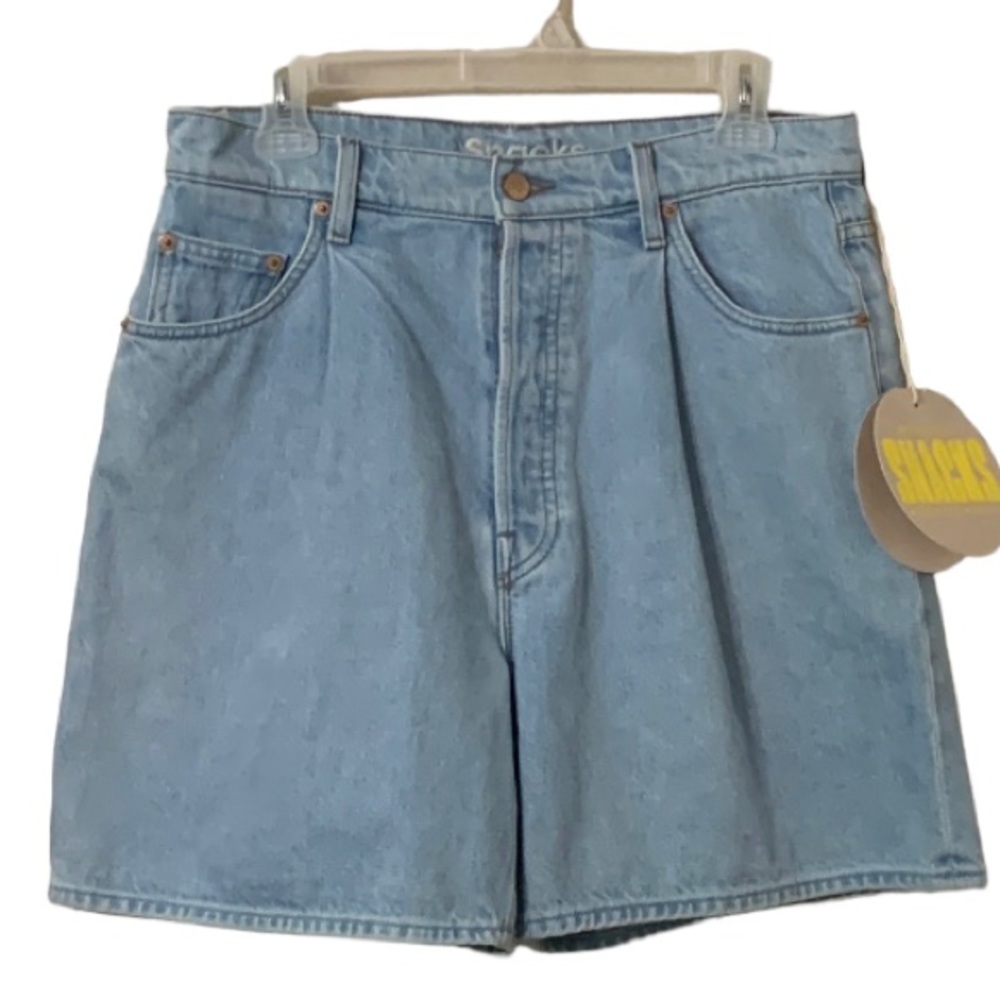 MOTHER Light Blue Denim Shorts